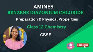 Benzene diazonium chloride  Amines  CBSE  NEET  State Board  Class 12 [upl. by Edgell]