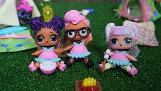 LOL SURPRISE DOLLS Go Camping In The Backyard [upl. by Pattani]