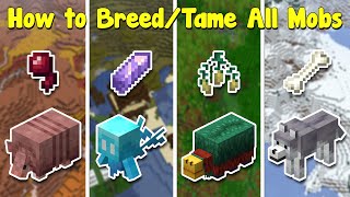 How to Tame amp Breed Every Mob in Minecraft UPDATED [upl. by Wrand612]