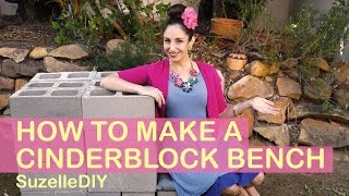 How to Make a Cinderblock Bench [upl. by Pedrick]