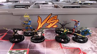 Heroclix  Battle of the Keywords  Black Order Vs Justice League [upl. by Naashom411]