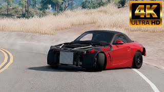 Beamng drift 4k ultra gameplay no commentary  Challenge and Car Crashes [upl. by Kensell]