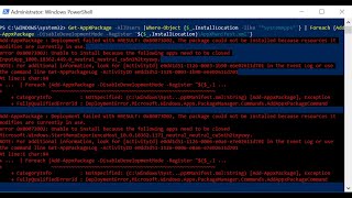 How To Fix Powershell Deployment Failed With HRESULT 0x80073D02 StartMenuExperienceHostexe [upl. by Savart]