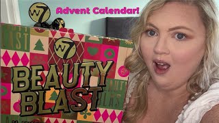 Unboxing W7 Beauty Blast Advent Calendar 2024 [upl. by Ailedamla265]