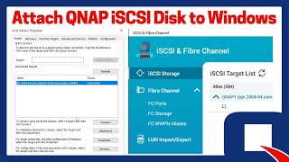 Connect ISCSI Disk to Windows  Connect Network Storage to Windows [upl. by Ameline]