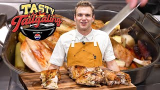 How To Prepare A DELICIOUS Thanksgiving Turkey  Tasty Tailgating Ep 11 [upl. by Annodal]