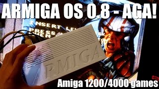 ARMIGA hardware Amiga emulator v08 test  AGA Amiga 12004000 games [upl. by Yenaiv]