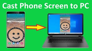 How To CAST Android Mobile Phone Screen to PC Laptop for Free Connect Phone to PC Laptop [upl. by Otila646]