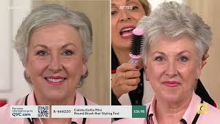 Calista GoGo Mini Round Brush Hair Styling Tool on QVC [upl. by Selrhc]