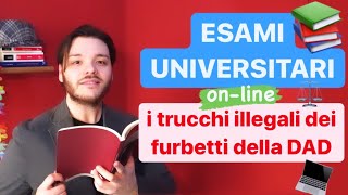 ESAMI UNIVERSITARI ONLINE i “furbetti” della DAD sostituzione è illegale così come copiare [upl. by Daberath584]