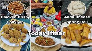 Ramzan Special Iftari  Chicken Crispy Lollypop  Anda Cheese Spring Roll  Chatpata Chana Masala [upl. by Eiramesor963]