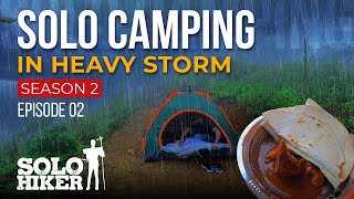 Solo Camping In the Rain කැලෑබොක්ක Cooking  Relaxing in The Thunderstorm ASMR  S 02 Epi 02 [upl. by Theresina10]