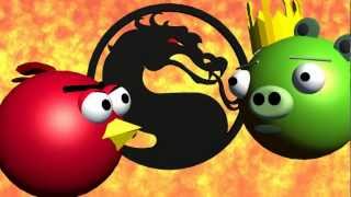 MORTAL KOMBAT starring ANGRY BIRDS ♫ 3D animated game mashup ☺ FunVideoTV  Style [upl. by Savill134]