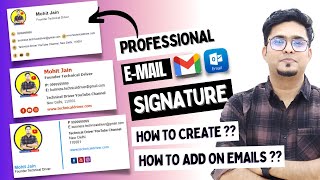 How To Add a Signature in Gmail  Create A Professional EMail Signature  In Just 2 Minutes  🔥🔥 [upl. by Florie]