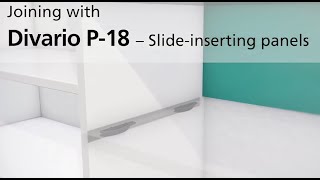 Lamello Divario P18  Slide inserting panels [upl. by Nemrak428]