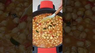 Garbanzos con Verduras fácil y Rápido 😋👍 shorts reels [upl. by Neffirg]