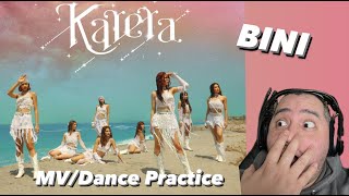 BINI Karera MvDance Practice Reaction [upl. by Tohcnarf]