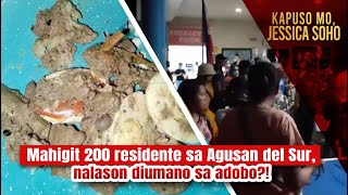 Mahigit 200 residente sa Agusan del Sur nalason diumano sa adobo  Kapuso Mo Jessica Soho [upl. by Alvan]