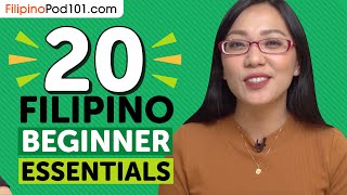 20 Beginner Filipino Videos You Must Watch  Learn Filipino [upl. by Jeff]