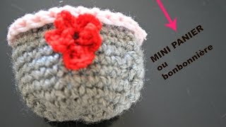 mini panier tuto crochet débutant n° 10 [upl. by Janetta]