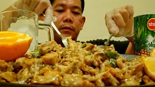 SPICY CHICKEN SISIG MUKBANGEATING SHOW [upl. by Rybma]