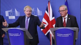 Neues BrexitAbkommen Juncker und Johnson bestätigen Deal  DER SPIEGEL [upl. by Anoirtac]