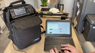 Whats in My Ham Radio Go Bag Icom IC705 LC192 Backpack  WiFi Laptop Digital [upl. by Suzie440]