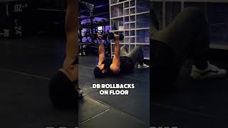 DB Tricep Rollbacks on Floor [upl. by Yelrahs]