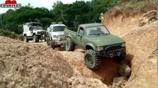 Part2 12 Trucks Offroad Adventures M35A2 MAN KAT1 8x8 Trail Finder 2 D90 Unimog Wraith Ford Tundra [upl. by Ogu]