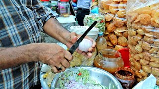 Extreme Knife Skilled Fuchka King  Bangladeshi Street Food [upl. by Nosidam324]