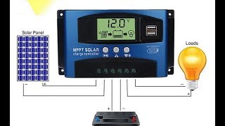 How To Use or Setup 40A 100A Fake Mppt Solar Regulator [upl. by Amias]