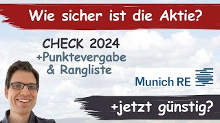 Münchener Rück Aktienanalyse 2024 Wie sicher ist die Aktie günstig bewertet [upl. by Unni]