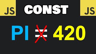 JavaScript CONSTANTS are easy 🚫 [upl. by Acinorrev]