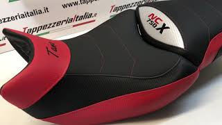 HONDA NC 750 X seat cover Comfort by Tappezzeria Italia [upl. by Hakceber]