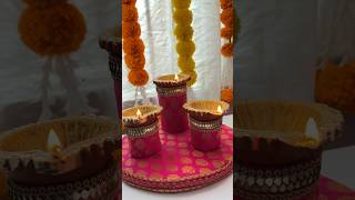 DIY Diya Stand for Diwali  Diwali Decor Ideas [upl. by Shel]