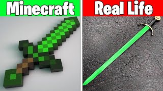 Realistic Minecraft  Real Life vs Minecraft  Realistic Slime Water Lava 1370 [upl. by Nilra]