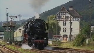 Dampfzüge mit 52 80391 planmäßige Regionalzüge Eisenach  Meiningen [upl. by Alomeda]