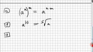 0905 Rechenregeln für Potenzen und Wurzeln [upl. by Yemaj]