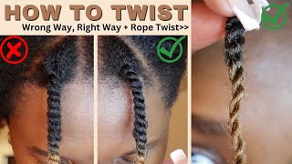 How to Twist Natural Hair  Hair in session 1 [upl. by Hetty]