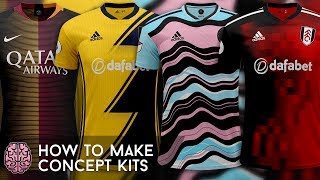 How To Create FootballSoccer Kit Concepts  Photoshop [upl. by Mitzl]