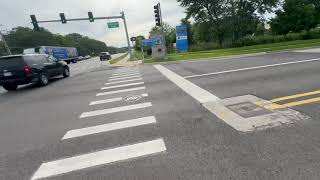 Polara iNS Crosswalk Buttons at Deep Lake Rd and IL Rte 132  Grand Ave [upl. by Alit]