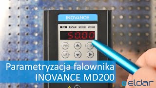 Programowanie parametryzacja falownika INOVANCE MD200 [upl. by Remo]