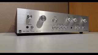 Dual CV 1100 Stereo Integrated Amplifier 197980  Demo Test after ReCap and maintenance [upl. by Eadwina]