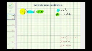 Ex 1 Integration Using Substitution [upl. by Sprage]