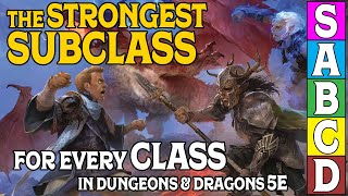 The Strongest Subclasses for Every Class in Dungeons and Dragons 5e [upl. by Guerin85]