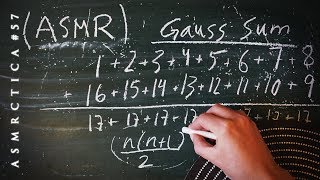 ASMR Math 1hr Calculating How Many Dots Pt 2  Gauss Sum  Soft Spoken [upl. by Misti643]