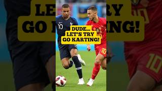 Kylian Mbappe VS Eden Hazard in EPIC Go Kart Battle [upl. by Beattie]