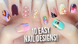 10 Easy Nail Art Designs for Beginners The Ultimate Guide 4 [upl. by Soren]