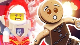 CHASING A GINGER BREAD MAN WITH NEW VEHICLE  Lego Worlds  Part 21  Pungence [upl. by Cthrine643]