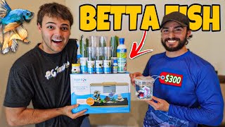 Buying NEW BETTA FISH AQUARIUM Kit [upl. by Ayekahs677]